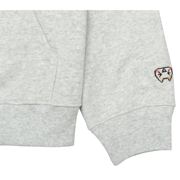 【予約受付中】どこでもいっしょ 刺繍ジップパーカー (どこでもいっしょ トロ) グレー thumbnail 3