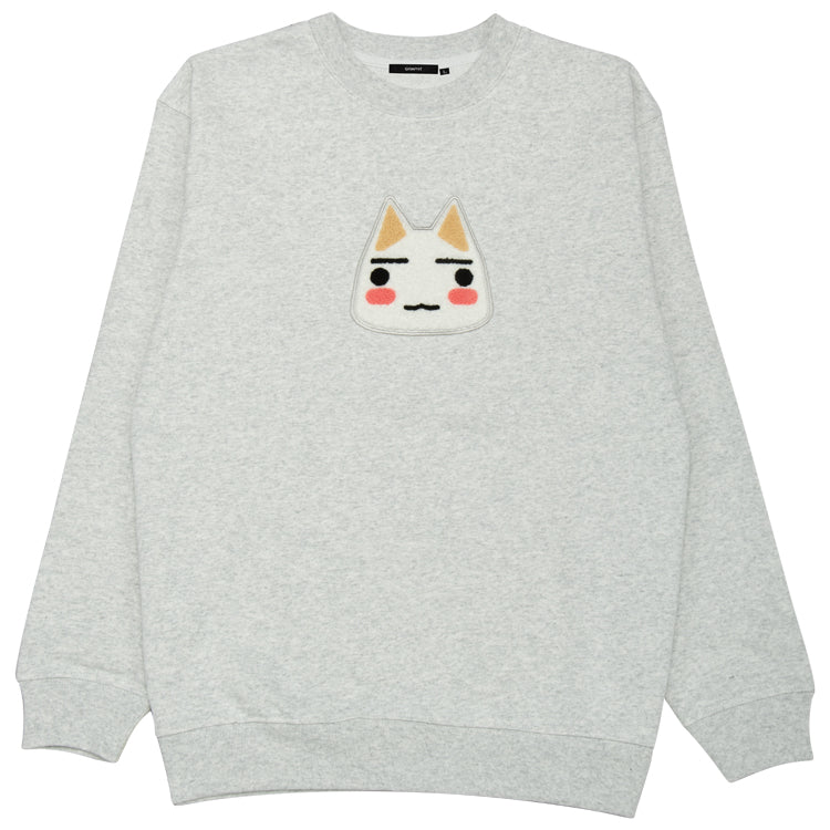 【予約受付中】どこでもいっしょ サガラ刺繍スウェット (どこでもいっしょ トロ) グレー