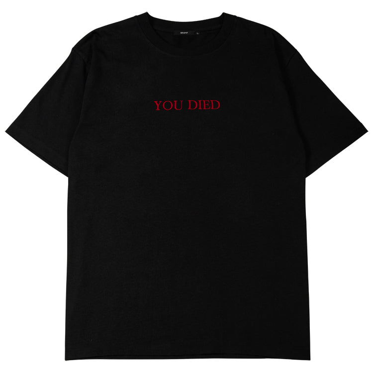 【予約受付中】Bloodborne Tシャツ (Bloodborne YOU DIED) ブラック