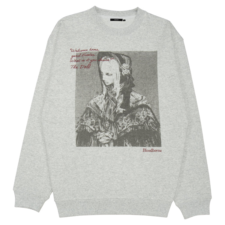 【予約受付中】Bloodborne スウェット (Bloodborne 人形) グレー