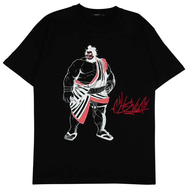 【予約受付中】ストリートファイター キャラクターTシャツ (ストリートファイター6 エドモンド本田) ブラック