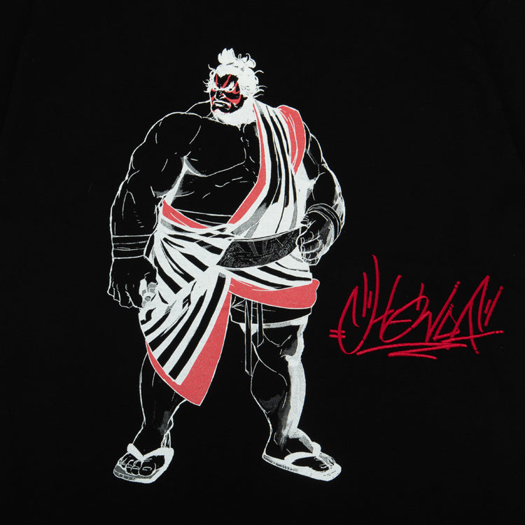 【予約受付中】ストリートファイター キャラクターTシャツ (ストリートファイター6 エドモンド本田) ブラック thumbnail 2