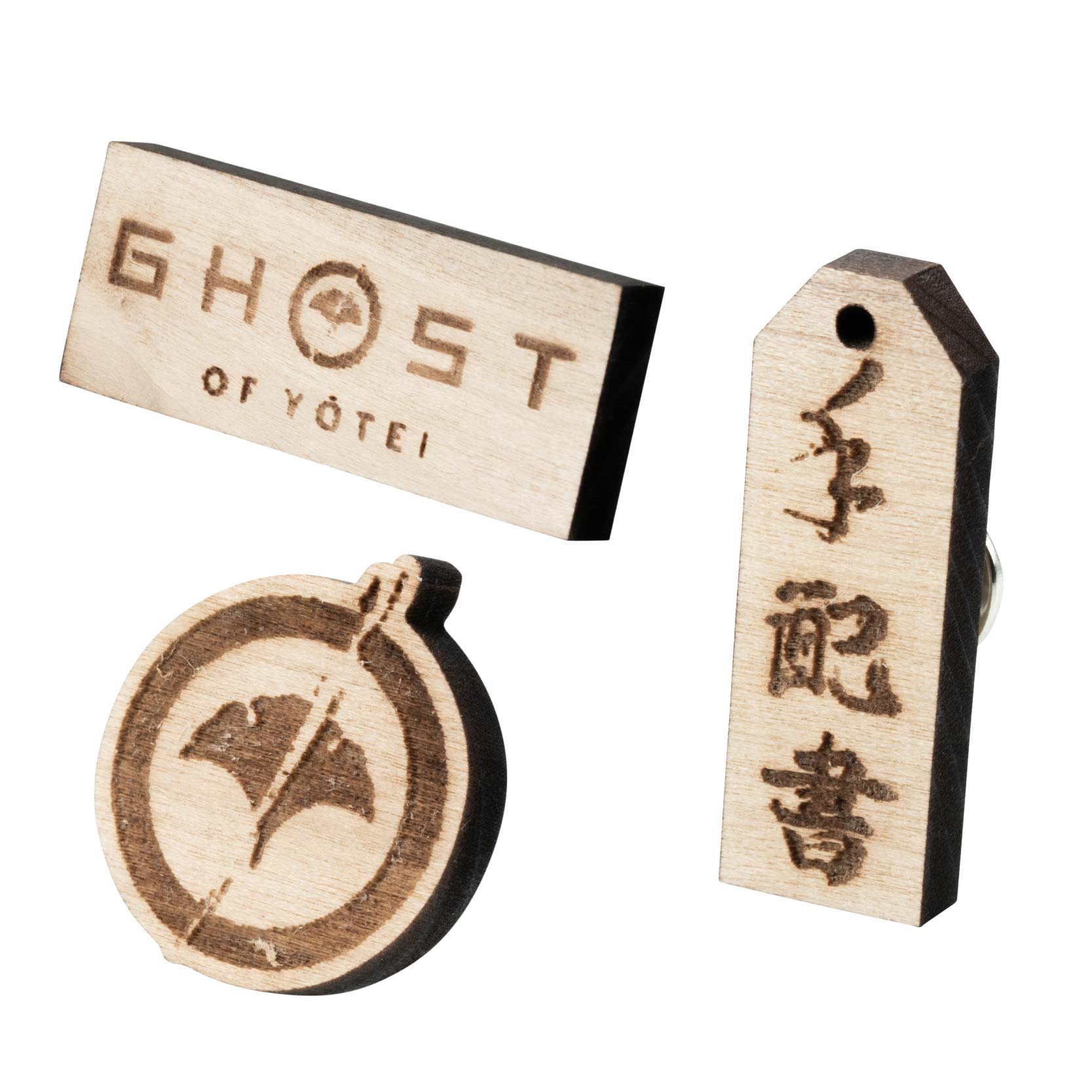 Ghost of Yotei ウッドピンバッジ