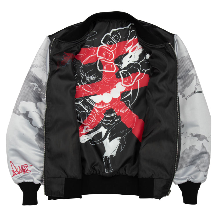 【予約受付中】ストリートファイター ブルゾン (ストリートファイター6 豪鬼) ブラック thumbnail 4