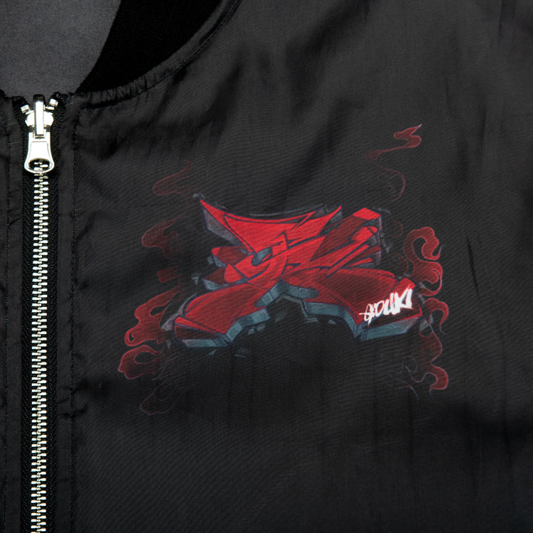 【予約受付中】ストリートファイター ブルゾン (ストリートファイター6 豪鬼) ブラック thumbnail 8