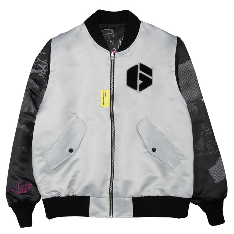 【予約受付中】ストリートファイター ブルゾン (ストリートファイター6 ジュリ) グレー thumbnail 3