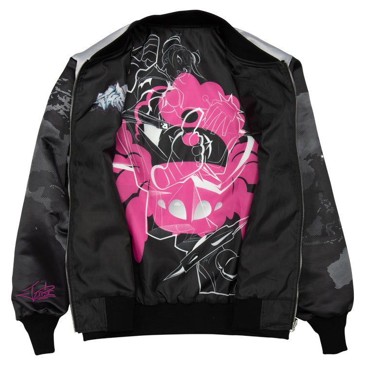 【予約受付中】ストリートファイター ブルゾン (ストリートファイター6 ジュリ) グレー thumbnail 2