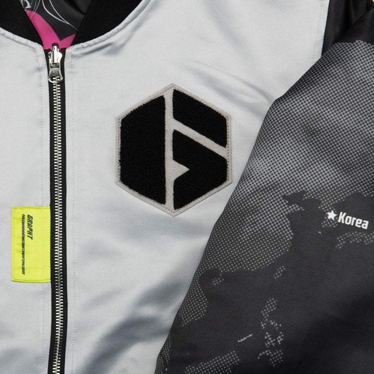 【予約受付中】ストリートファイター ブルゾン (ストリートファイター6 ジュリ) グレー thumbnail 4