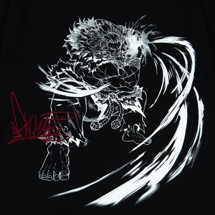 【予約受付中】ストリートファイター Battle Canvas Series Tシャツ (ストリートファイター6 豪鬼) ブラック thumbnail 4