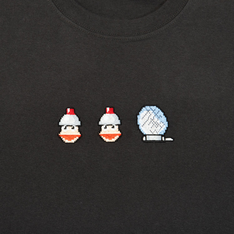 【予約受付中】サルゲッチュ 刺繍Tシャツ (サルゲッチュ ゲッチュ) スミ thumbnail 4