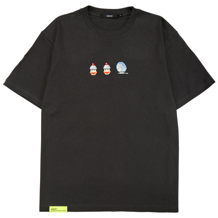【予約受付中】サルゲッチュ 刺繍Tシャツ (サルゲッチュ ゲッチュ) スミ