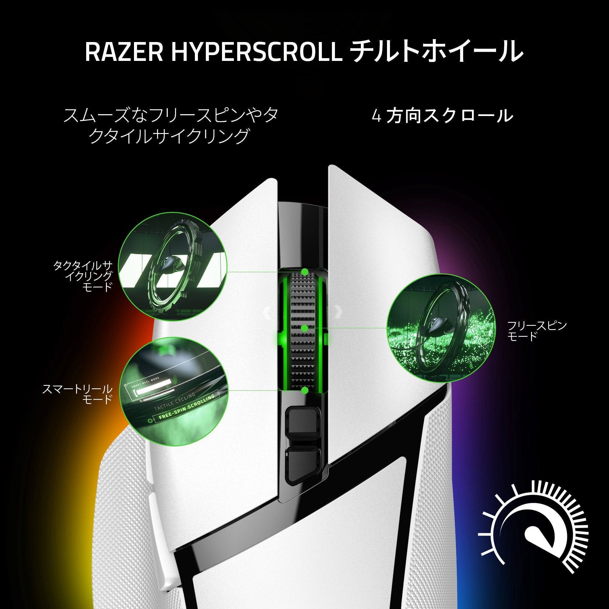 Razer Basilisk V3 Pro (White Edition)  バシリスク ブイスリー プロ  ホワイト エディション thumbnail 2