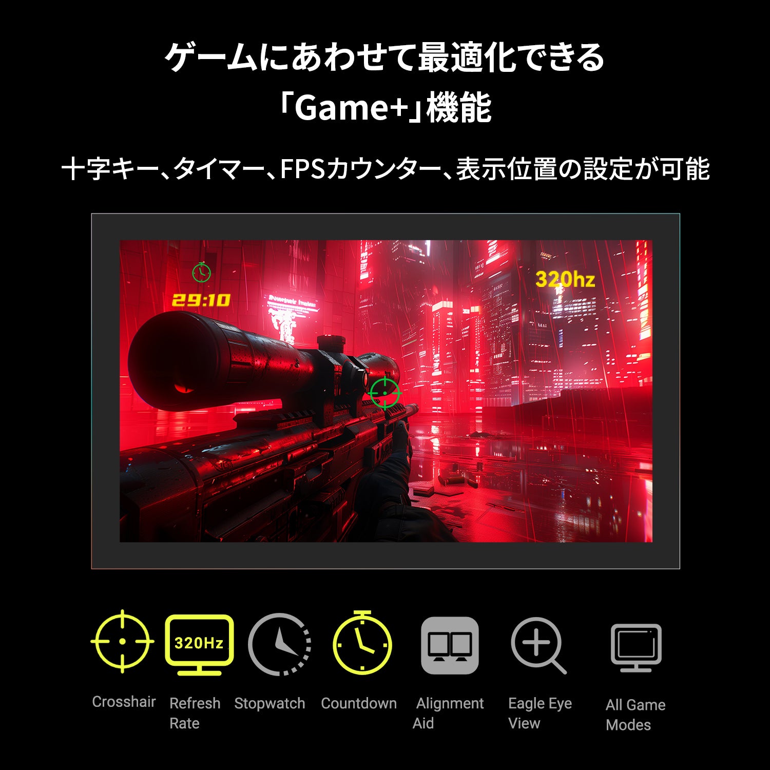 Gaming Monitor GR2532DML-BK MiniLED ゲーミングモニター 3年保証 thumbnail 6