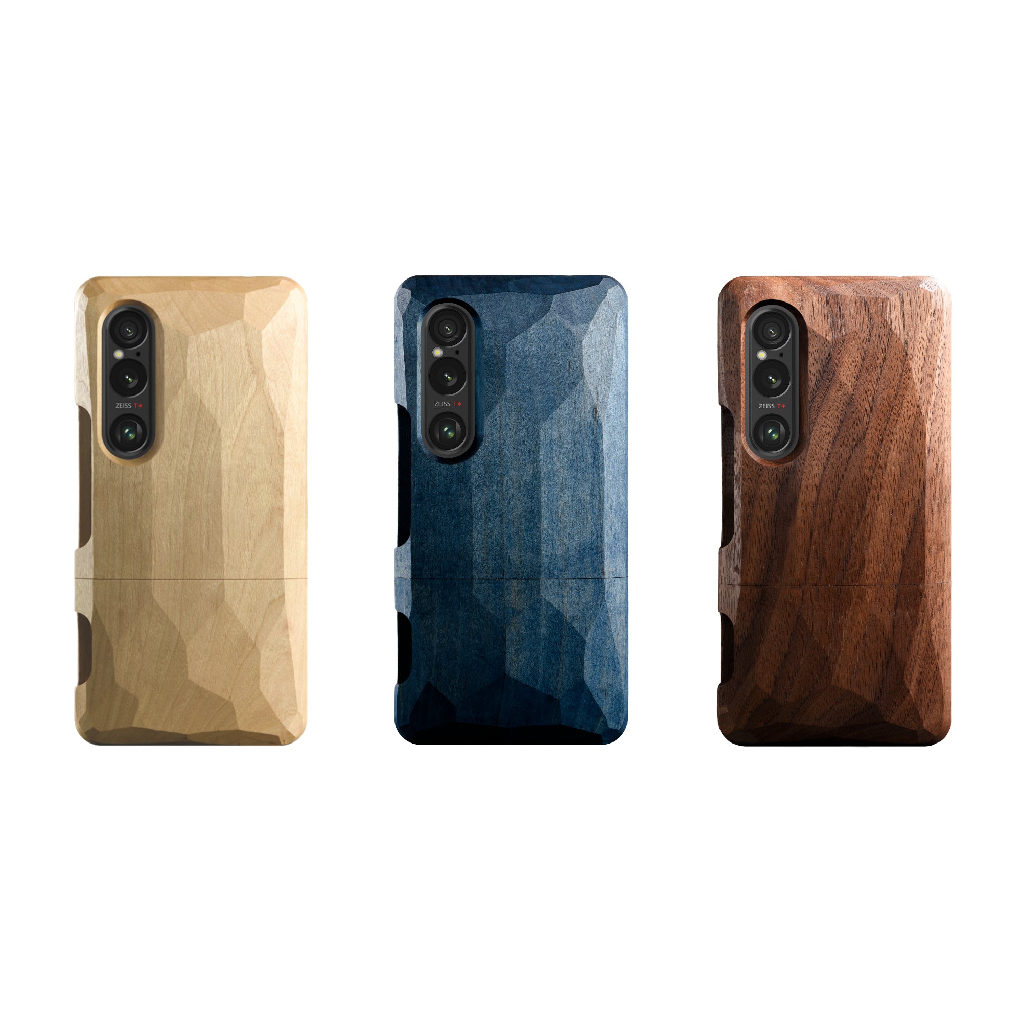 【全3種】Real Wood Case for Xperia 1 VI 平彫