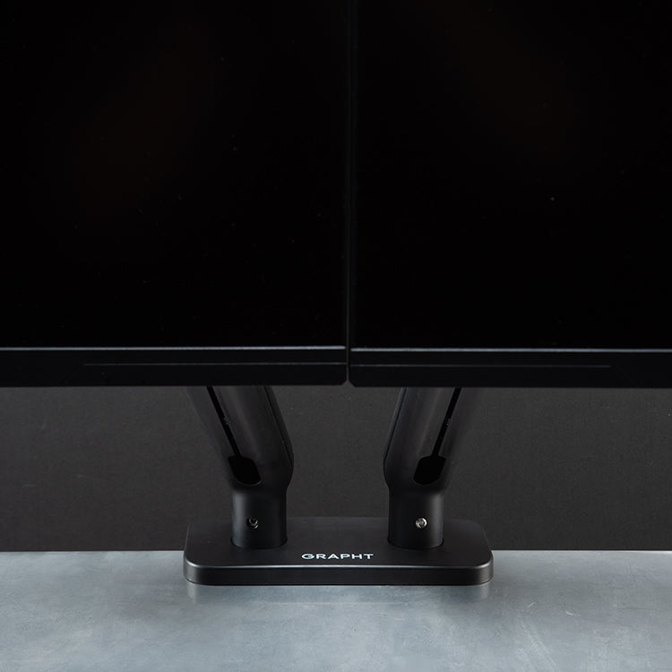 【予約受付中】GRAPHT Dual Monitor Arm Cover for Aero (White/Black) thumbnail 4