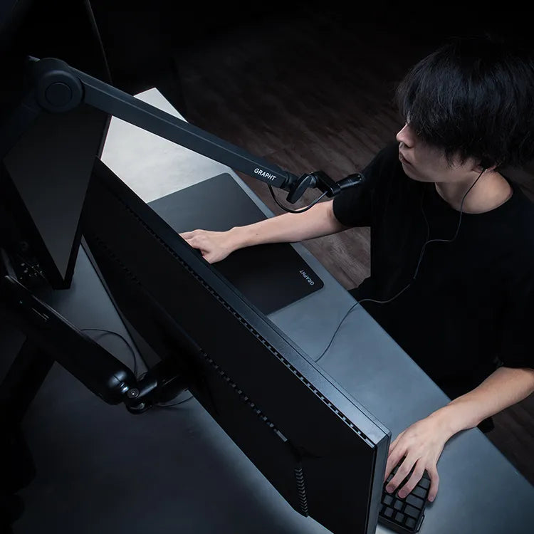【予約受付中】GRAPHT Over Monitor Microphone Arm (Black/Pure White)　マイクアーム thumbnail 5
