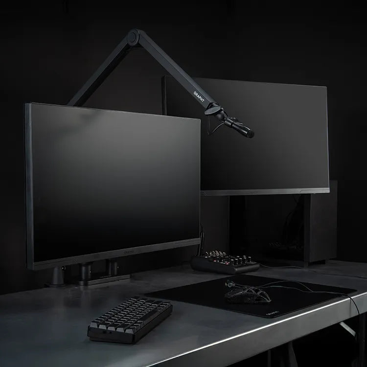 【予約受付中】GRAPHT Over Monitor Microphone Arm (Black/Pure White)　マイクアーム thumbnail 10
