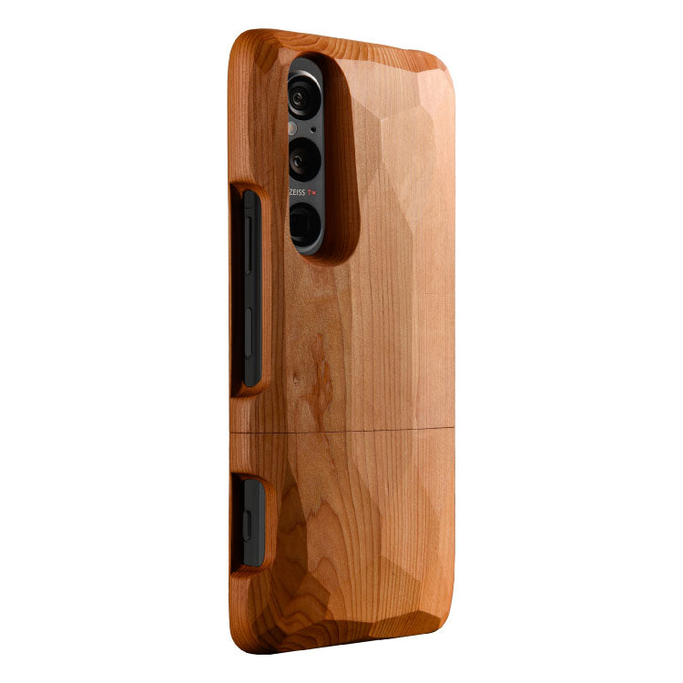 Real Wood Case for Xperia 1 V / 1 IV 平彫