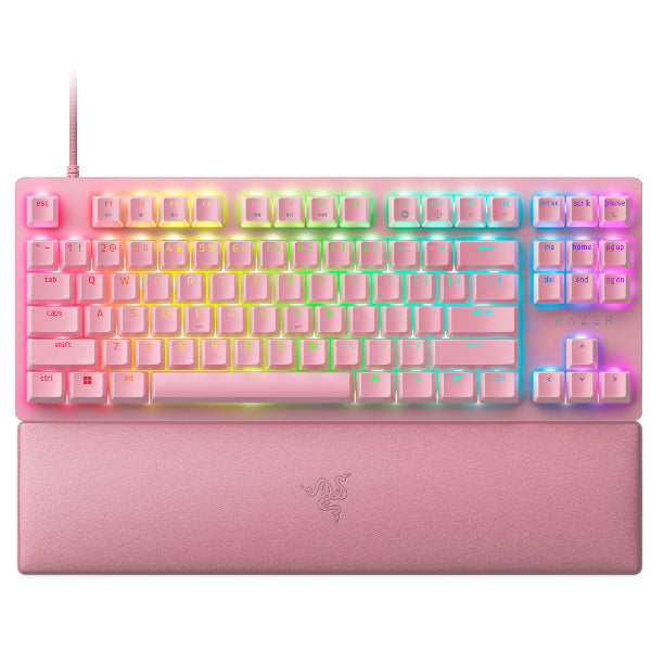 Razer Huntsman V2 Tenkeyless Quartz Pink ハンツマン ブイツー テンキーレス リニア オプティカル スイッチ クォーツピンク
