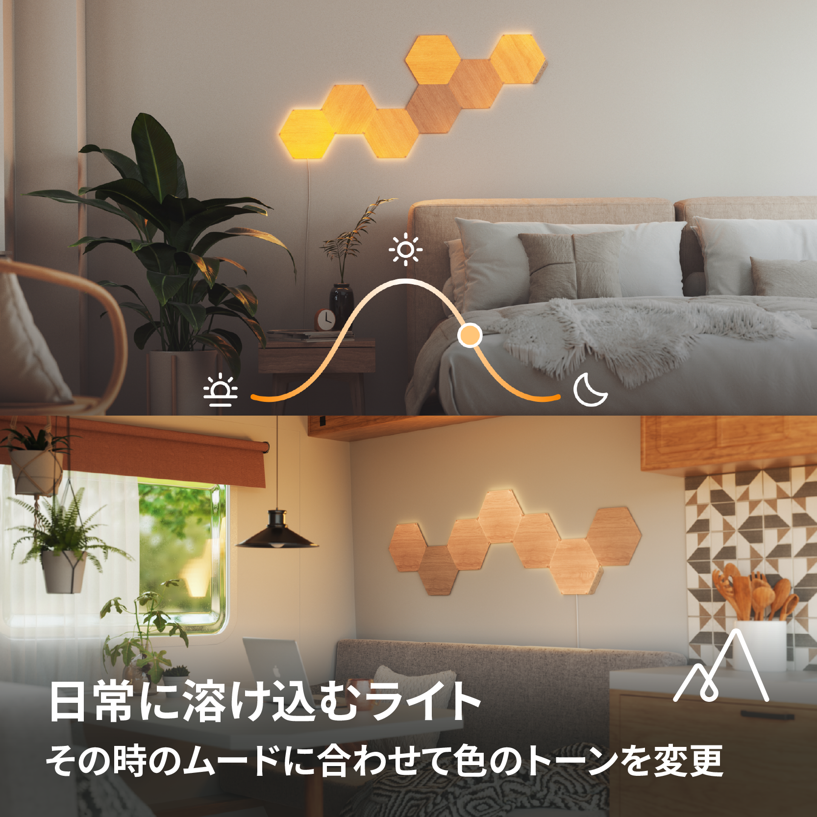 Nanoleaf Elements ヘキサゴン スターターパック(7枚入り) – GRAPHT Nanoleaf Elements ヘキサゴン スターターパック(7枚入り) – GRAPHT