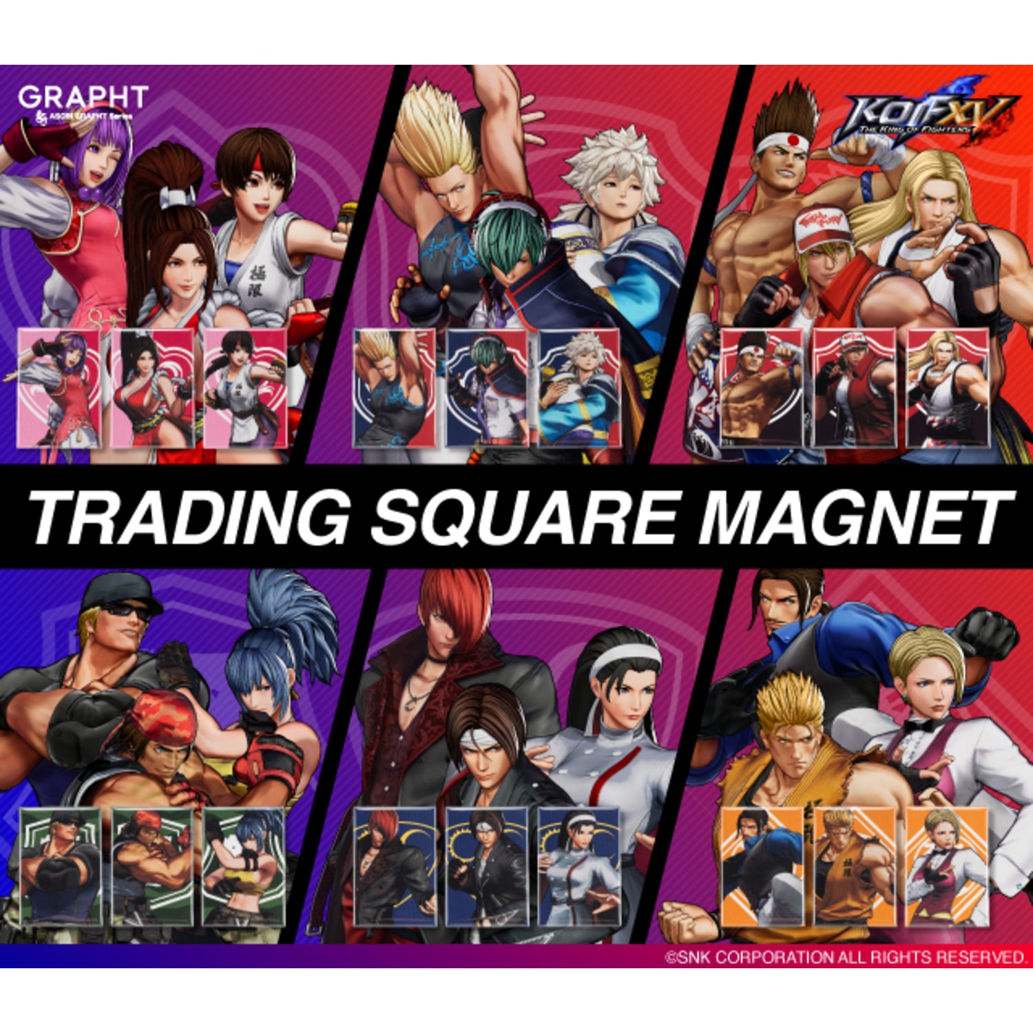 【予約受付中】【全9種】KOF トレーディングスクエアマグネット Aボックス thumbnail 14