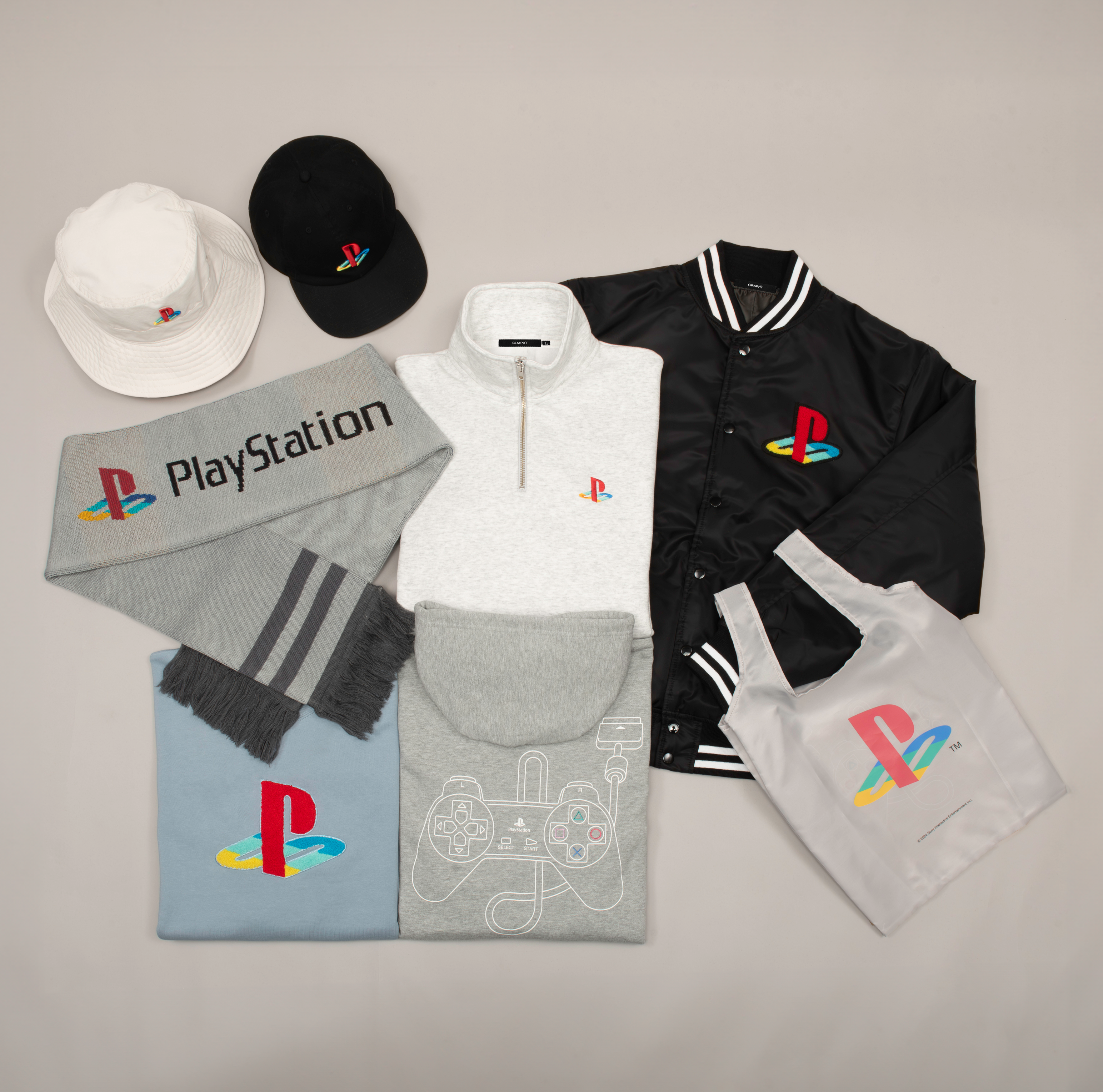 Heritage ジップパーカー / PlayStation™ グレー – GRAPHT Heritage ジップパーカー / PlayStation™ グレー – GRAPHT