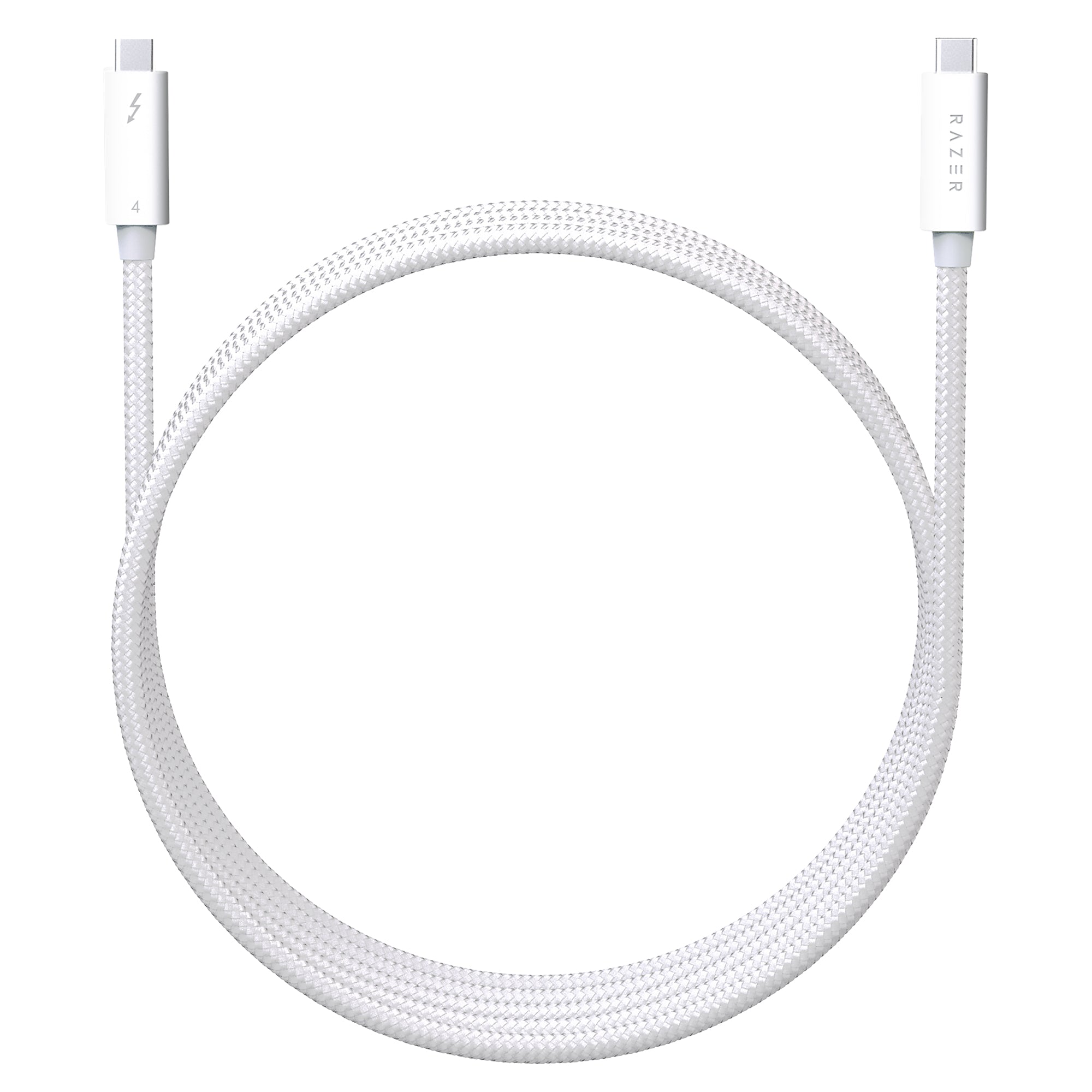 Razer Thunderbolt 4 Cable White (2.0m) レイザー サンダーボルト 4 ケーブル ホワイト