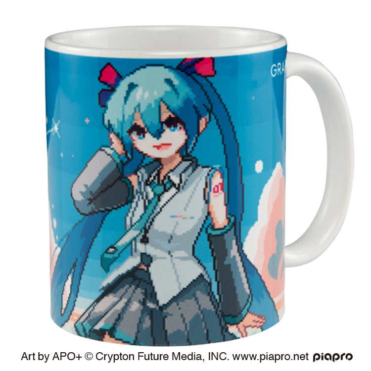 【予約受付中】初音ミク マグカップ Art by APO＋　※初音ミクコラボグッズ 税込5,000円以上で基本送料無料 thumbnail 1