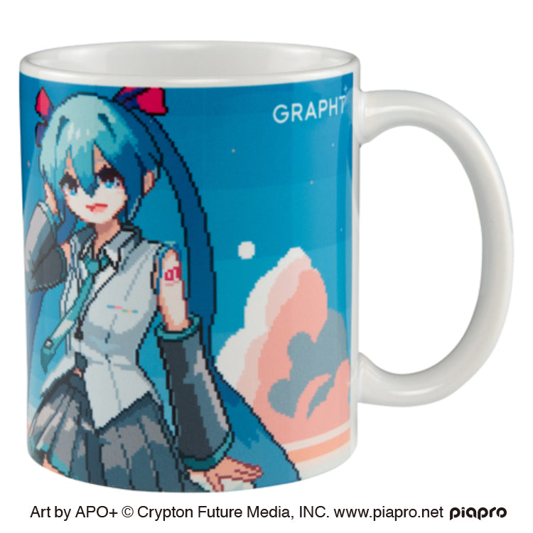 【予約受付中】初音ミク マグカップ Art by APO＋　※初音ミクコラボグッズ 税込5,000円以上で基本送料無料 thumbnail 2