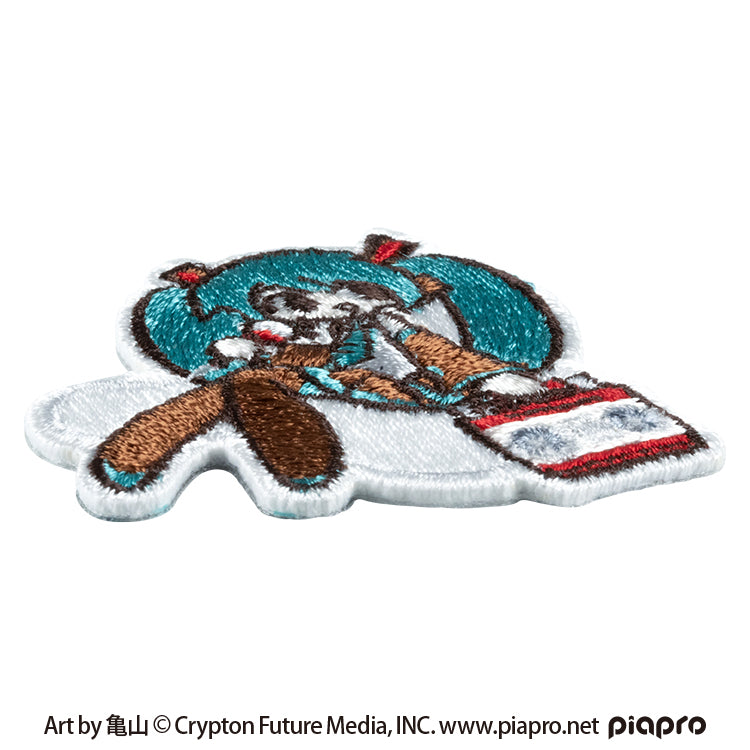 【予約受付中】初音ミク 刺繍ステッカー (初音ミク Art by 亀山 ラジカセ) thumbnail 2
