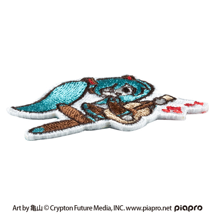 【予約受付中】初音ミク 刺繍ステッカー (初音ミク Art by 亀山 ギター) thumbnail 2