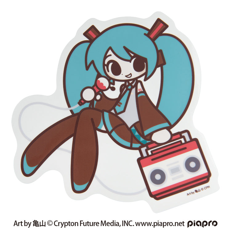 【予約受付中】初音ミク トラベルビッグステッカー (初音ミク Art by 亀山 ラジカセ)