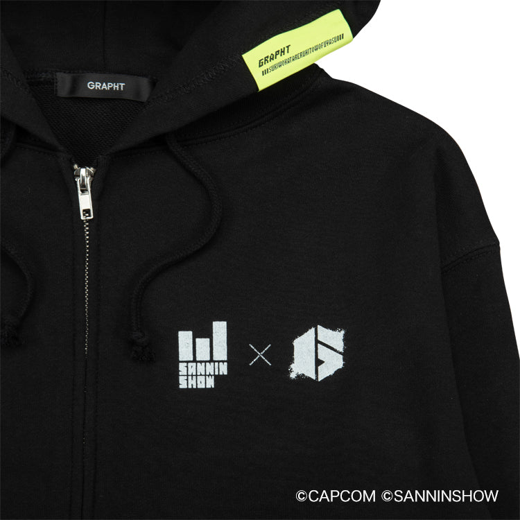 【予約受付中】ドンピシャ×ガイル パーカー (ドンピシャ×ガイル Ver.1) ブラック thumbnail 8