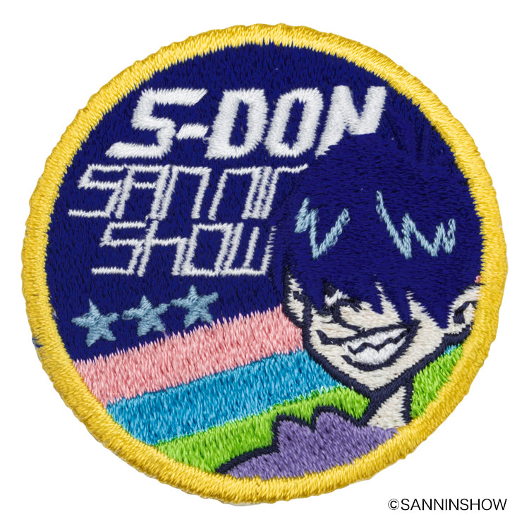 【予約受付中】ドンピシャ×GRAPHT 刺繍ステッカー (ドンピシャ A)