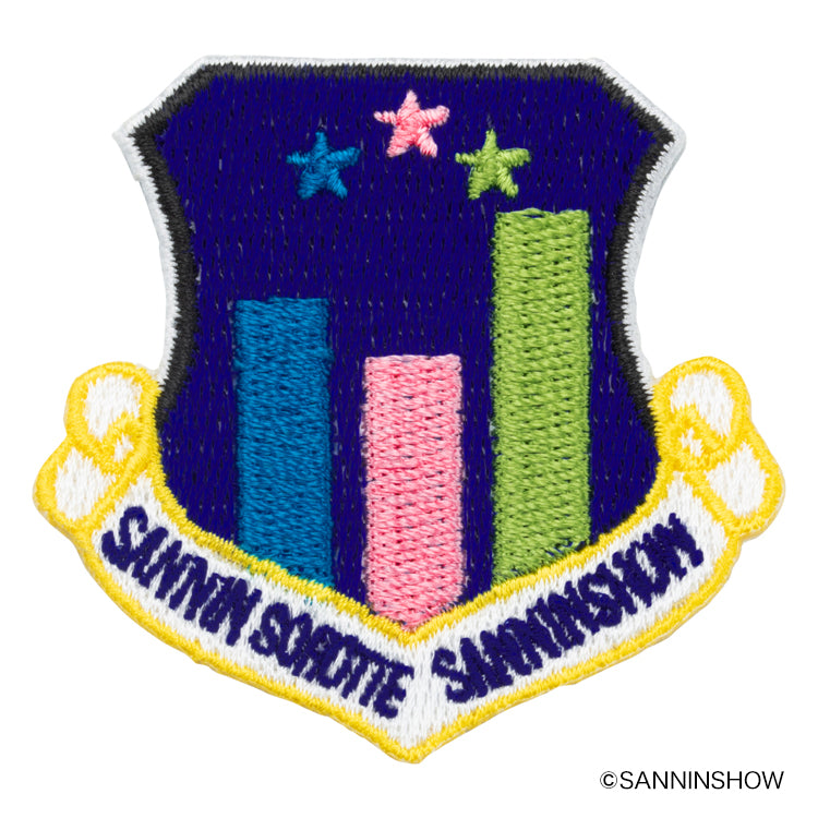 【予約受付中】ドンピシャ×GRAPHT 刺繍ステッカー (ドンピシャ B)