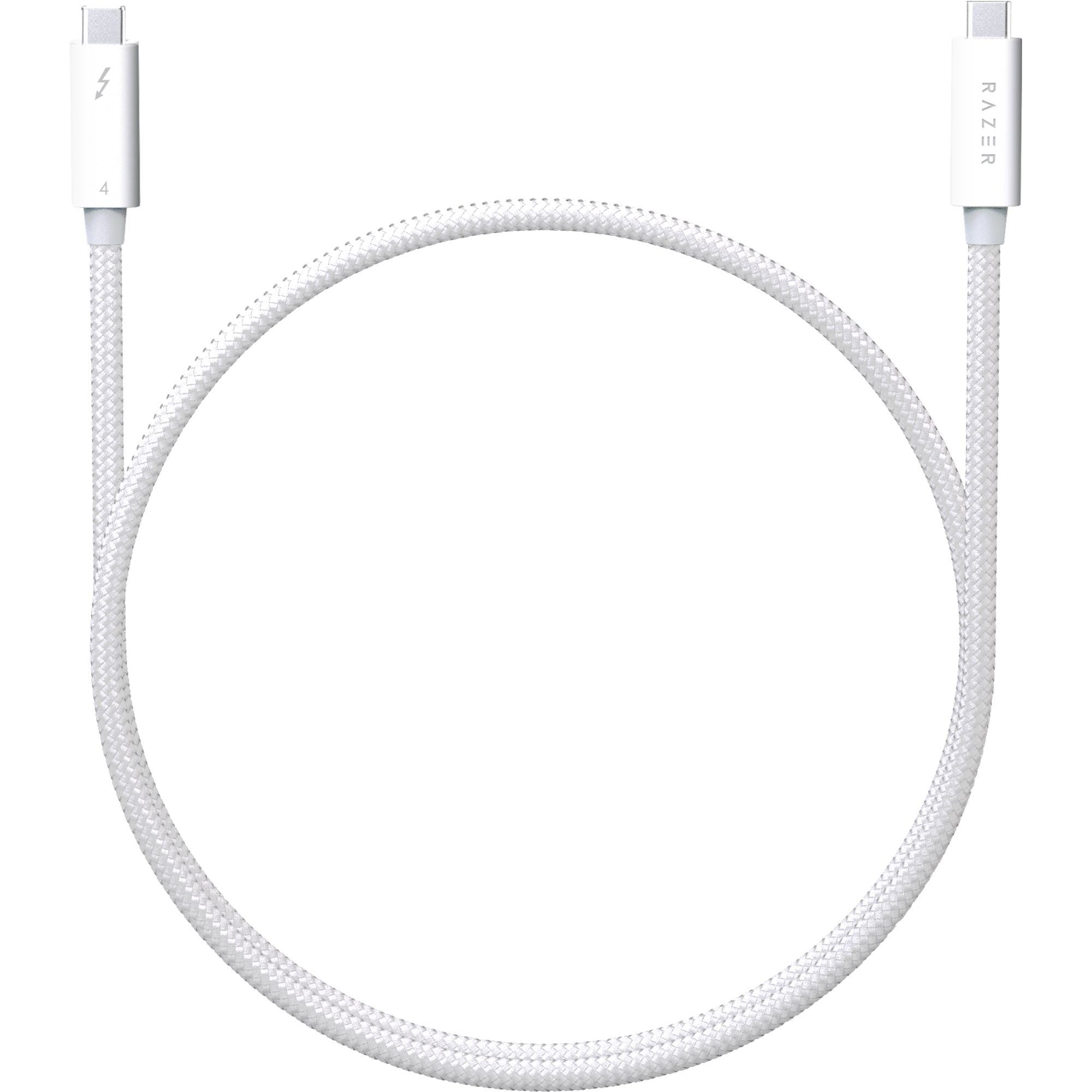 Razer Thunderbolt 4 Cable White (0.8m) レイザー サンダーボルト 4 ケーブル ホワイト