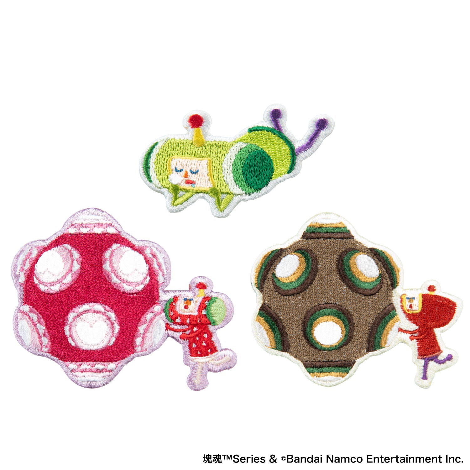 【予約受付中】塊魂 刺繍ステッカー (塊魂 王子/スヤスヤ・イチゴチャン&カタマリ・ミソ&カタマリ) thumbnail 1