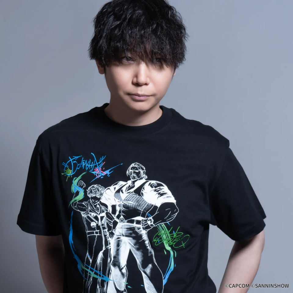 【予約受付中】ドンピシャ×ガイル 刺繍Tシャツ (ドンピシャ×ガイル Ver.0) ブラック thumbnail 2