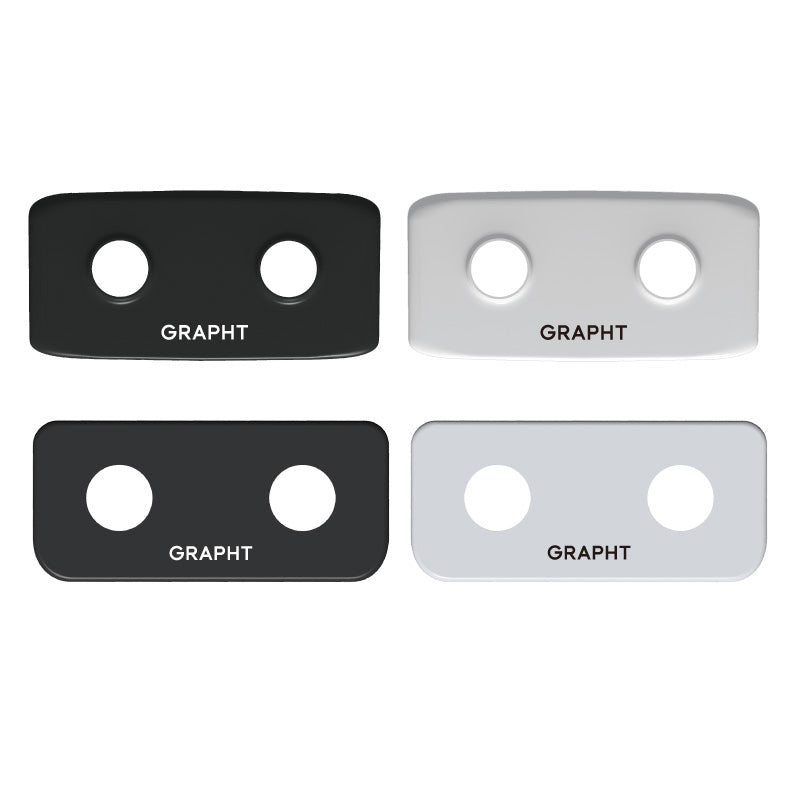 【予約受付中】GRAPHT Dual Monitor Arm Cover for Aero (White/Black)