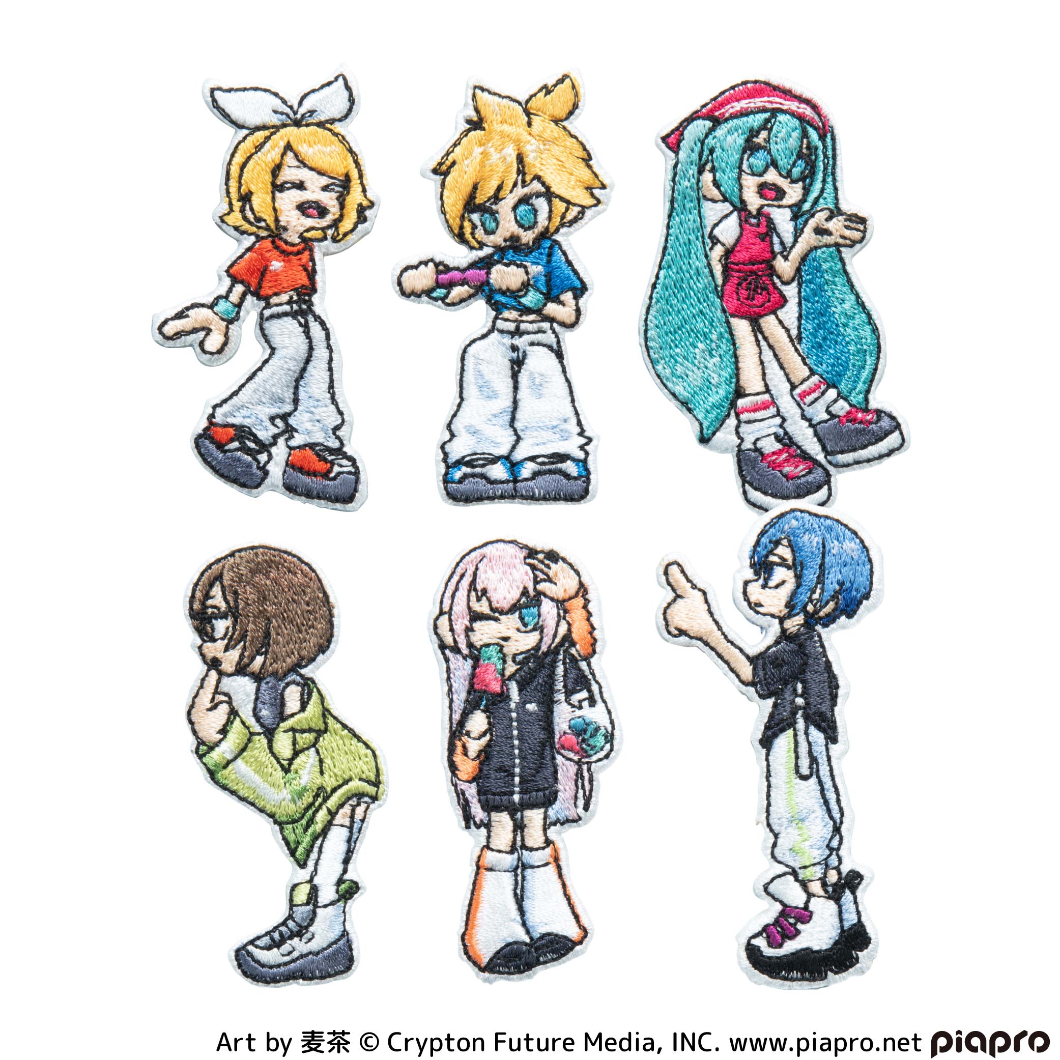【予約受付中】初音ミク 刺繍ステッカー (初音ミク Art by 麦茶 初音ミク/鏡音リン/鏡音レン/巡音ルカ/MEIKO/KAITO) thumbnail 1