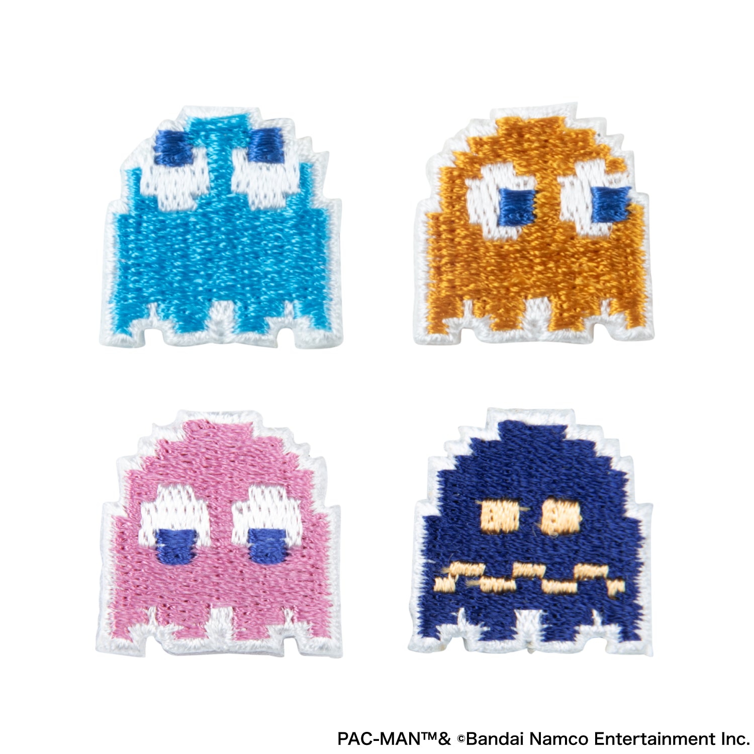 【予約受付中】パックマン 刺繍ステッカー (パックマン インキー&クライド・ピンキー&イジケ) thumbnail 1