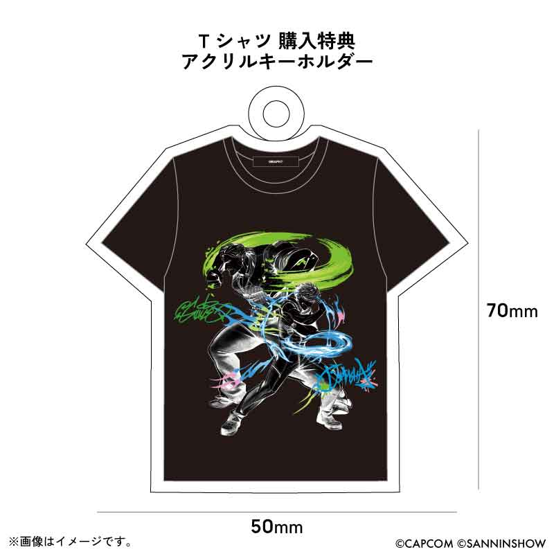 【予約受付中】ドンピシャ×ガイル 刺繍Tシャツ (ドンピシャ×ガイル ソニックブーム) ブラック thumbnail 11